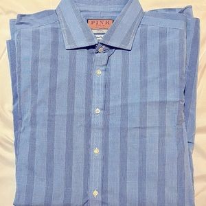 Men’s Thomas Pink Dress Button Down 17 1/2